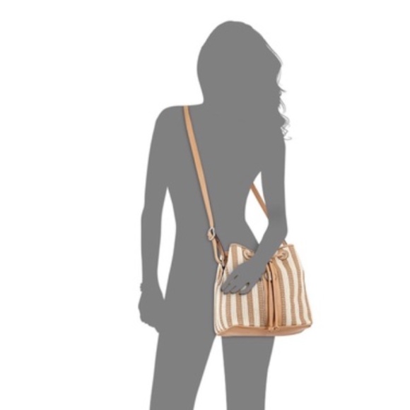 Giani Bernini Striped Two Tone Straw Bucket Crossbody Bag (Used) - Picture 15 of 15